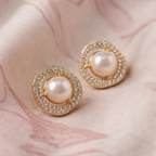 Aura Pearl Stud Earrings