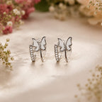 Butterfly Hoops Earrings