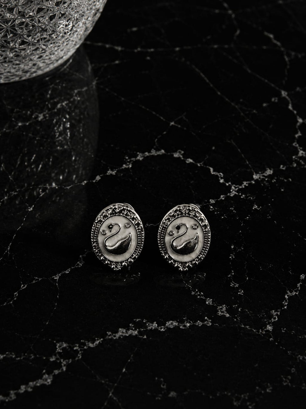 Swan Stud Earrings