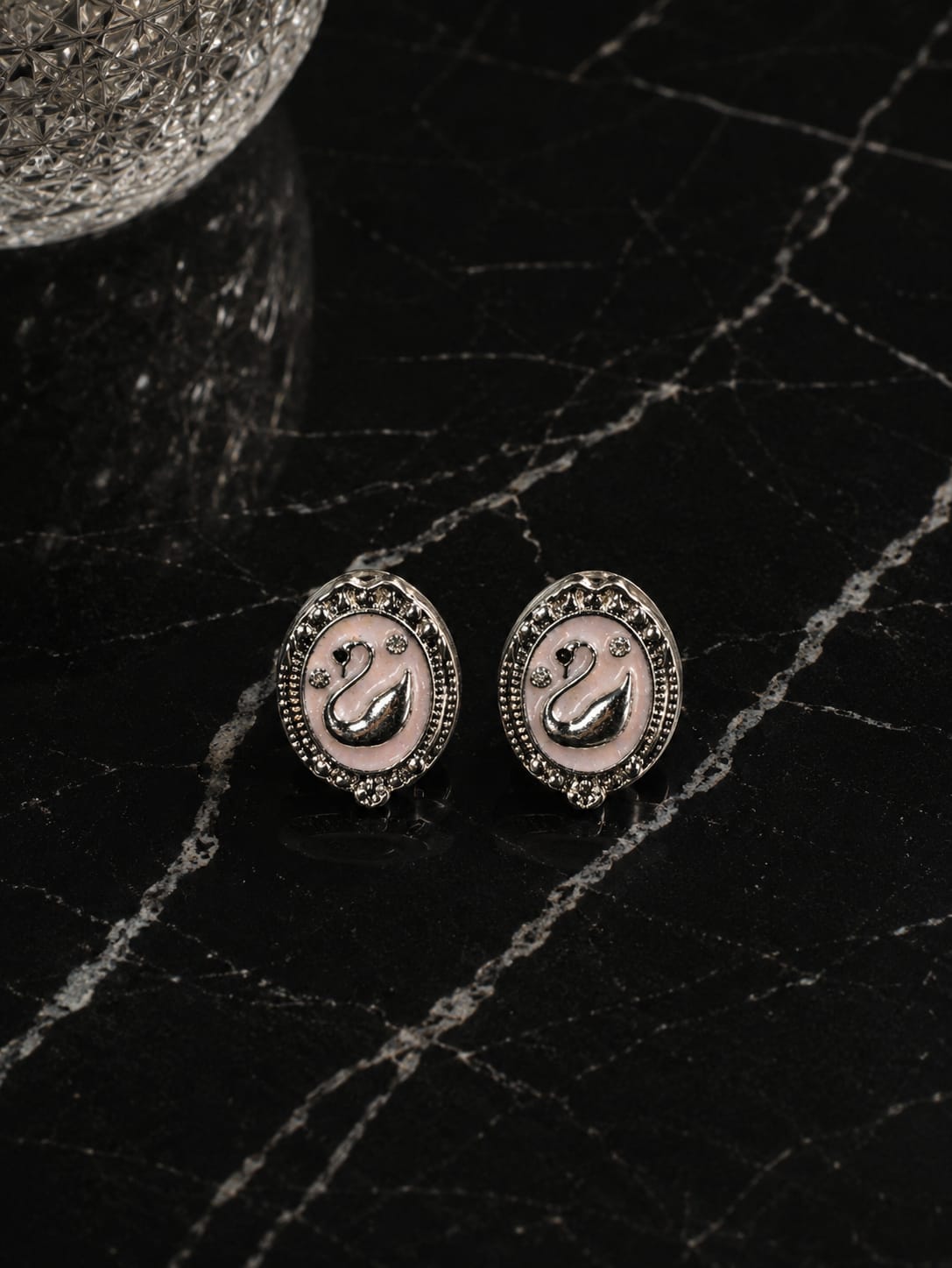 Swan Stud Earrings