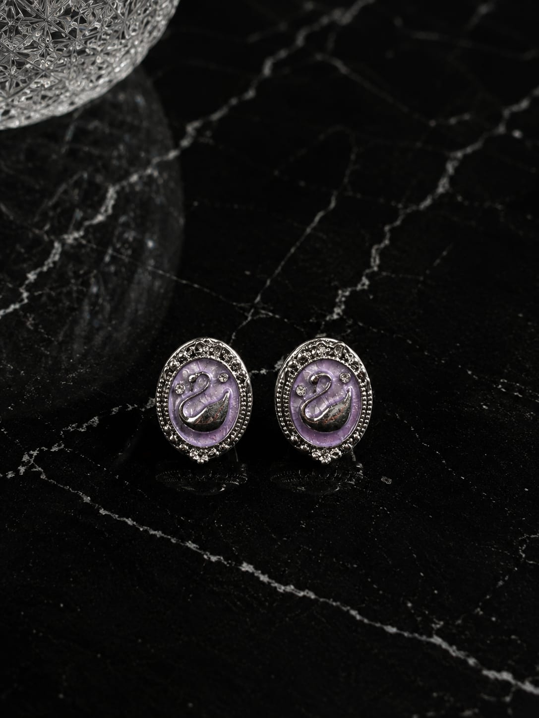Swan Stud Earrings