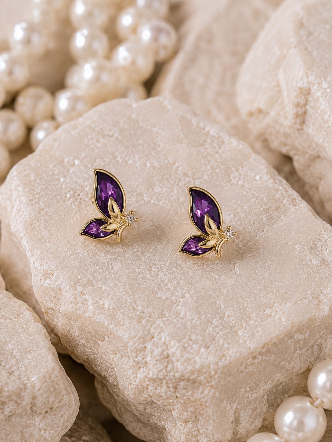 Moonwing Stud Earrings