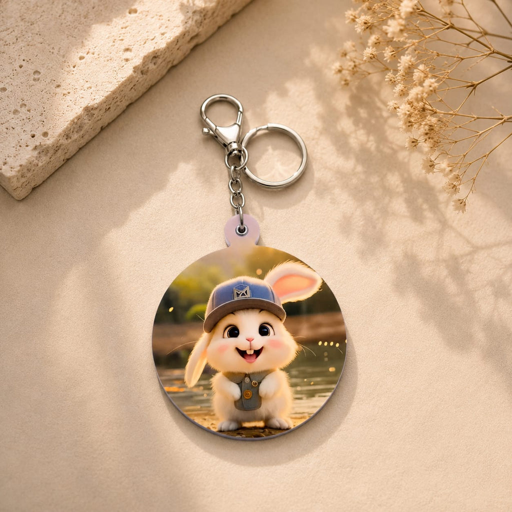 Bunny Mirror Keychain