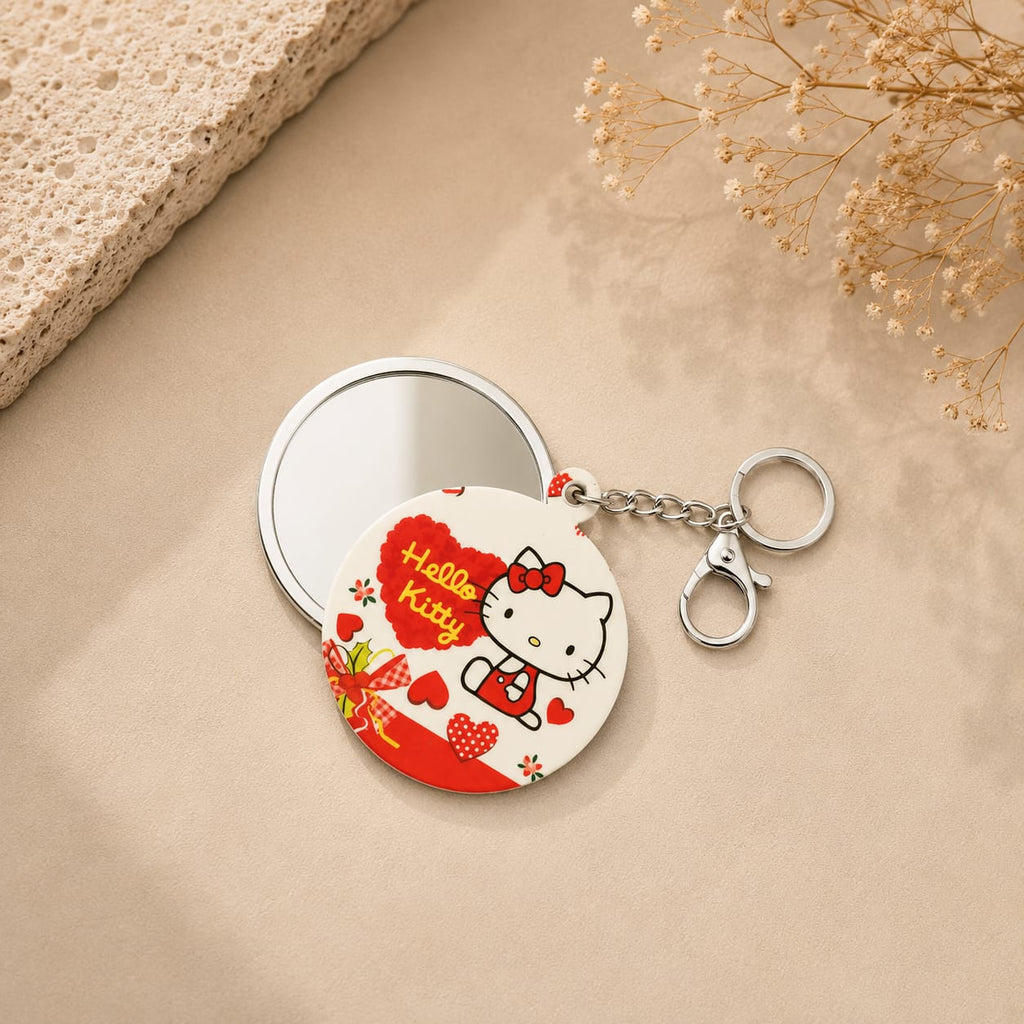 Kitty Mirror Keychain