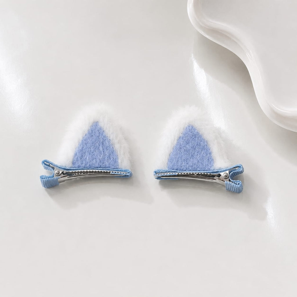Bunny Blush Hair Clips