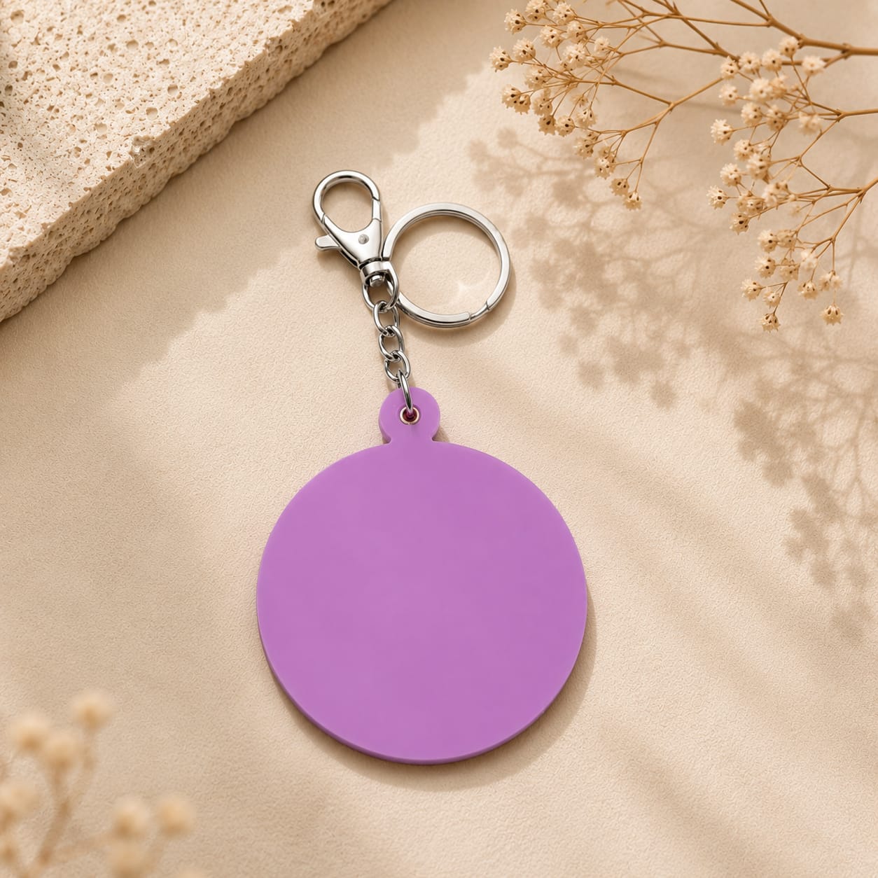 Smiley Mirror Keychain