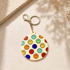 Smiley Mirror Keychain
