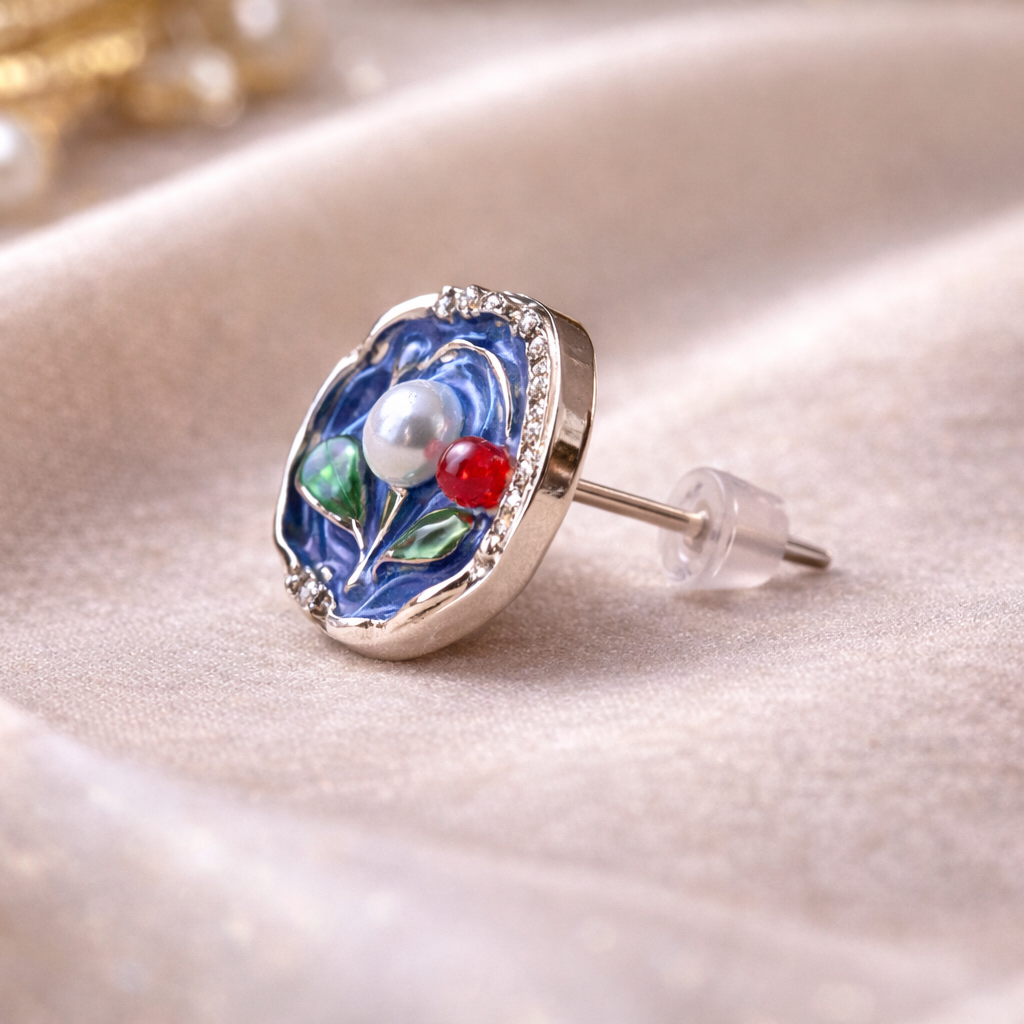 Garden Frame Studs Earrings