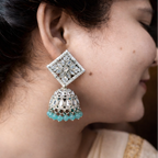 Kundan Pearl Jhumke Earrings