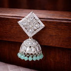Kundan Pearl Jhumke Earrings
