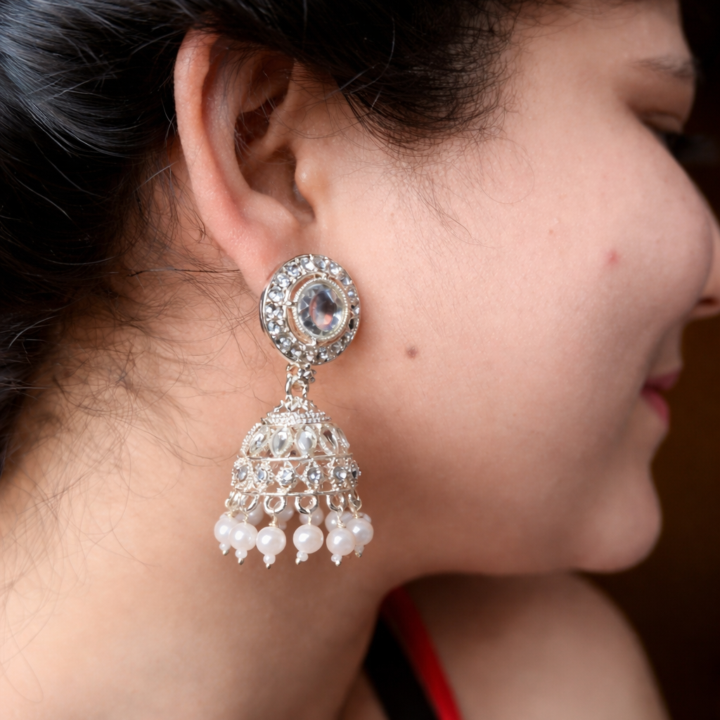 Kundan Jhumke Earrings