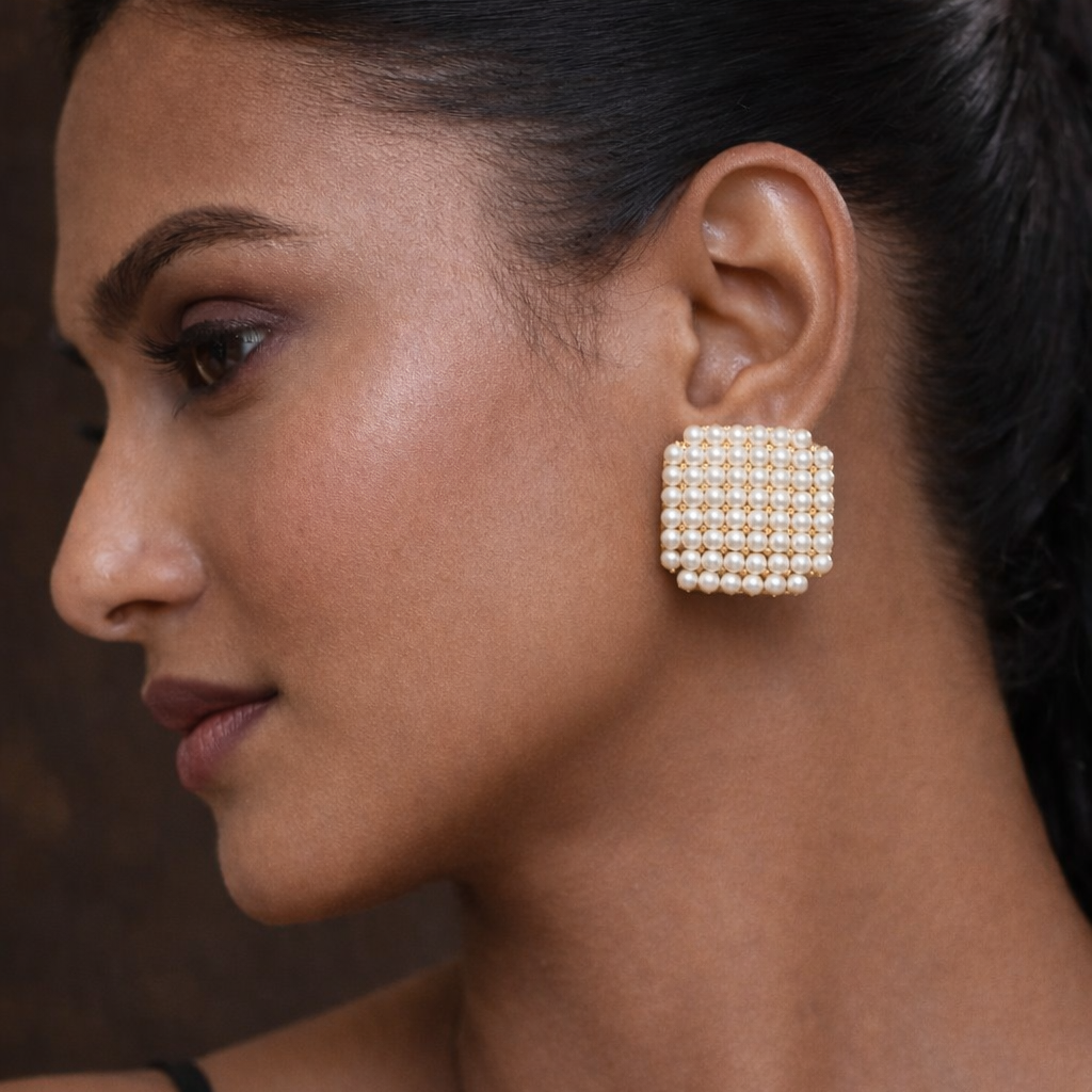 Pearl Stud Earrings