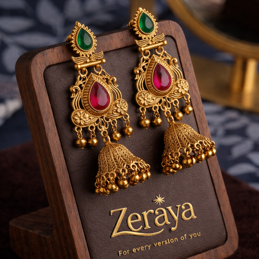 Kashmiri Jhumke Earrings