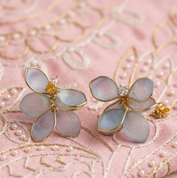 Luna Petals Drops Earrings
