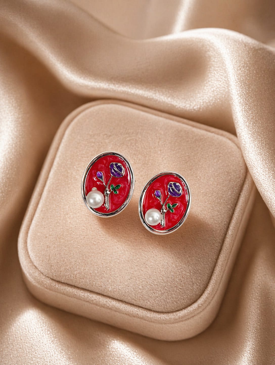 Garden Frame Studs Earrings